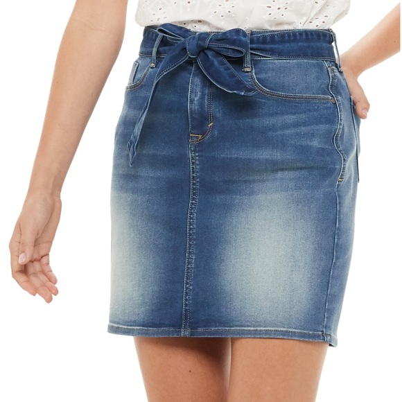 Apt. 9 Dresses & Skirts - Women’s APT. 9 Belted Denim Jean Skirt